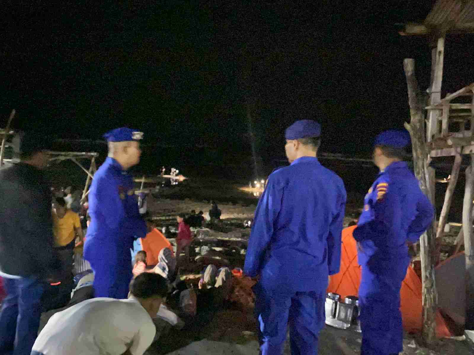Pengamanan Pesta Rakyat Bau Nyale di Pantai Seger Lombok Tengah NTB.