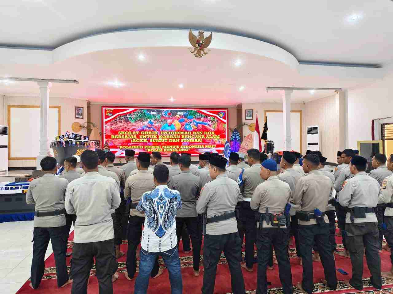 Ditpolairud Polda NTB Gelar Syukuran HUT Ke-75 dengan Sholat Ghaib, Doa dan Bantuan untuk Korban Bencana